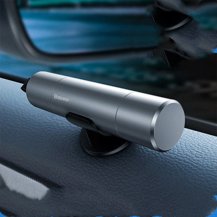 2-i-1 Bilnödhammare, Glasbrytare & Bälteskärare – Livräddande